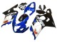 2004-2005 Suzuki GSXR 600 / GSXR 750 Motorcycle Fairings - Blue White Black UK