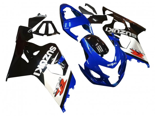 2004-2005 Suzuki GSXR 600 / GSXR 750 Motorcycle Fairings - Blue White Black UK