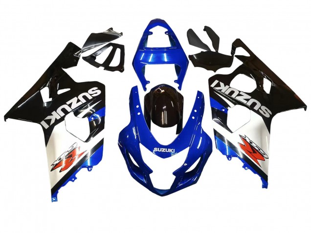 2004-2005 Suzuki GSXR 600 / GSXR 750 Motorcycle Fairings - Blue White Black UK