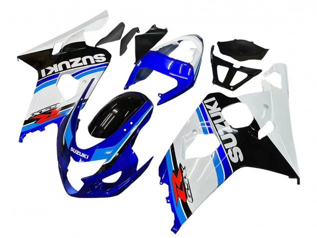 2004-2005 Suzuki GSXR 600 / GSXR 750 Motorcycle Fairing - White Blue Black Red UK