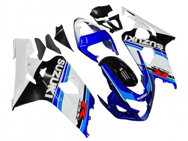 2004-2005 Suzuki GSXR 600 / GSXR 750 Motorcycle Fairing - White Blue Black Red UK