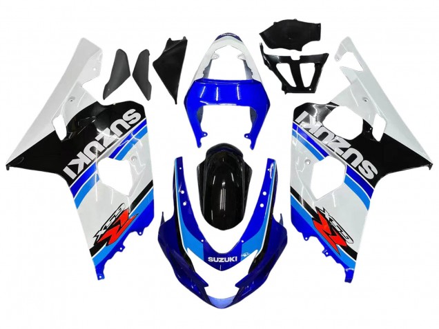 2004-2005 Suzuki GSXR 600 / GSXR 750 Motorcycle Fairing - White Blue Black Red UK