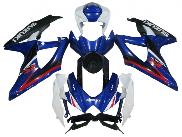 2006-2007 Suzuki GSXR 600 / GSXR 750 Motorcycle Fairings - White Blue Red Black UK