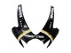 2006-2007 Suzuki GSXR 600 / GSXR 750 Motorcycle Fairings - Glossy Black White Motul Lucky Strike UK