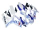 2006-2007 Suzuki GSXR 600 / GSXR 750 Motorcycle Fairings - White Blue Flame UK