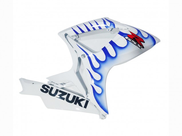 2006-2007 Suzuki GSXR 600 / GSXR 750 Motorcycle Fairings - White Blue Flame UK