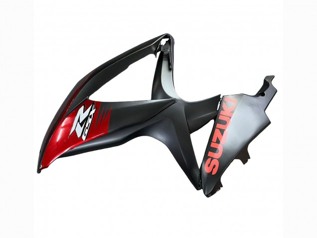 2008-2010 Suzuki GSXR 600 / GSXR 750 Motorcycle Fairings - Matte Black Red UK