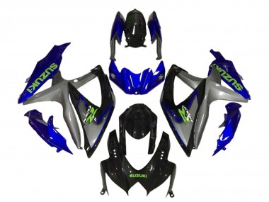 2008-2010 Suzuki GSXR 600 / GSXR 750 Motorcycle Fairings - Blue Grey Glossy Black Green UK