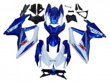 2008-2010 Suzuki GSXR 600 / GSXR 750 Motorcycle Fairing Kits - Blue White Red UK