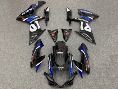 2008-2010 Suzuki GSXR 600 / GSXR 750 Motorcycle Fairings - Glossy Black White Blue Red UK