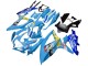2008-2010 Suzuki GSXR 600 / GSXR 750 Motorcycle Fairings - Blue Yellow Rizla UK