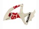 2008-2010 Suzuki GSXR 600 / GSXR 750 Motorcycle Fairings - Cream White Red Black UK