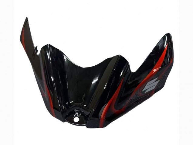 2008-2010 Suzuki GSXR 600 / GSXR 750 Motorcycle Fairings - Glossy Black Orange Flame UK