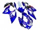 2008-2010 Suzuki GSXR 600 / GSXR 750 Motorcycle Fairings - White Blue Pink Ecstar Motul UK