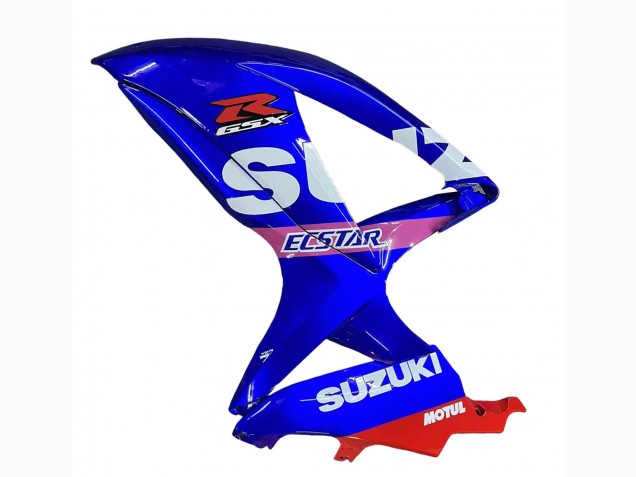 2008-2010 Suzuki GSXR 600 / GSXR 750 Motorcycle Fairings - White Blue Pink Ecstar Motul UK