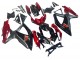 2008-2010 Suzuki GSXR 600 / GSXR 750 Motorcycle Fairing - Red Glossy Black UK
