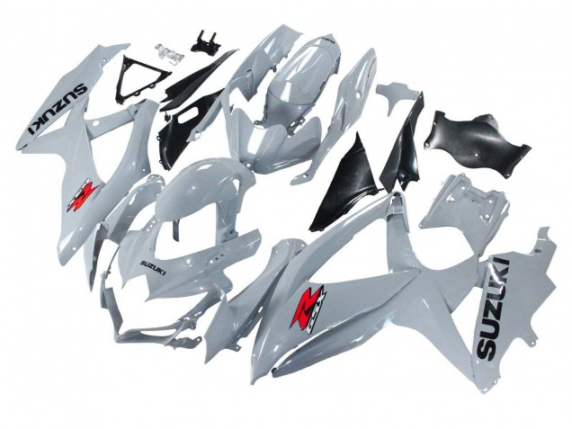 2008-2010 Suzuki GSXR 600 / GSXR 750 Motorcycle Fairings - Glossy Grey UK