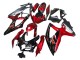 2008-2010 Suzuki GSXR 600 / GSXR 750 Motorcycle Fairings - Red Glossy Black UK
