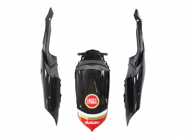 2008-2010 Suzuki GSXR 600 / GSXR 750 Motorcycle Fairings - Glossy Black Red White Motul Lucky Strike UK