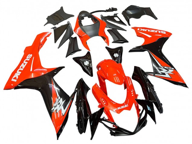 2011-2024 Suzuki GSXR 600 / GSXR 750 Motorcycle Fairings Kits - Red Glossy Black UK