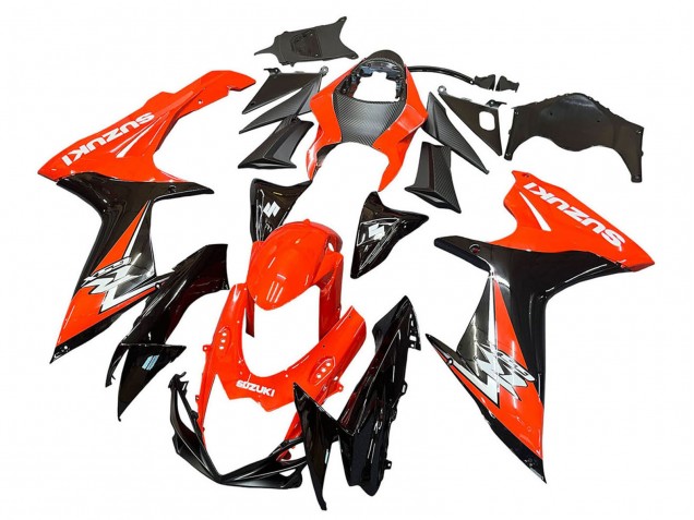 2011-2024 Suzuki GSXR 600 / GSXR 750 Motorcycle Fairings Kits - Red Glossy Black UK