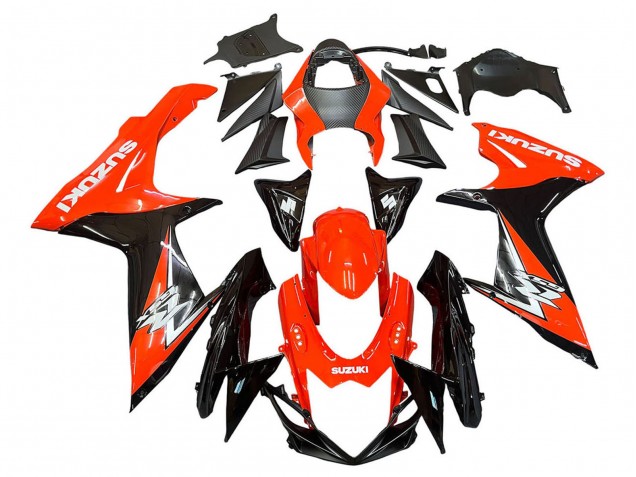 2011-2024 Suzuki GSXR 600 / GSXR 750 Motorcycle Fairings Kits - Red Glossy Black UK