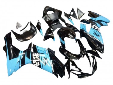 2011-2024 Suzuki GSXR 600 / GSXR 750 Motorcycle Fairings - Glossy Black Light Blue UK