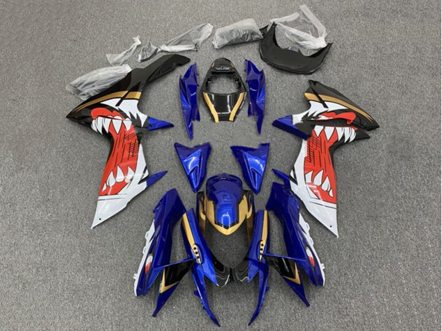 2011-2024 Suzuki GSXR 600 / GSXR 750 Motorcycle Fairings - Blue Gold Red Black UK
