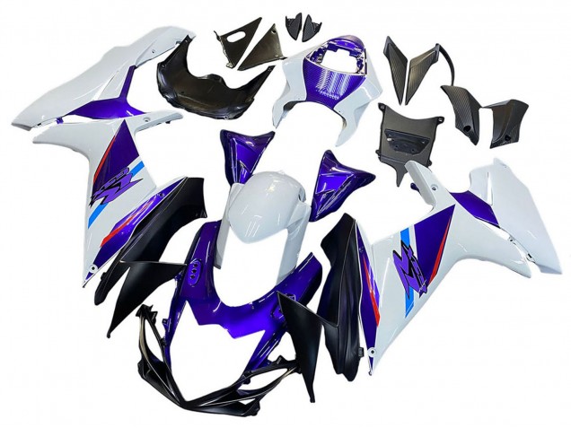 2011-2024 Suzuki GSXR 600 / GSXR 750 Motorcycle Fairings - Blue Purple White UK