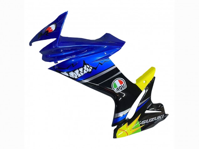 2011-2024 Suzuki GSXR 600 / GSXR 750 Motorcycle Fairings - Blue Yellow UK