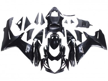 2011-2024 Suzuki GSXR 600 / GSXR 750 Motorcycle Fairings - Glossy Black Matte Black White Decal UK