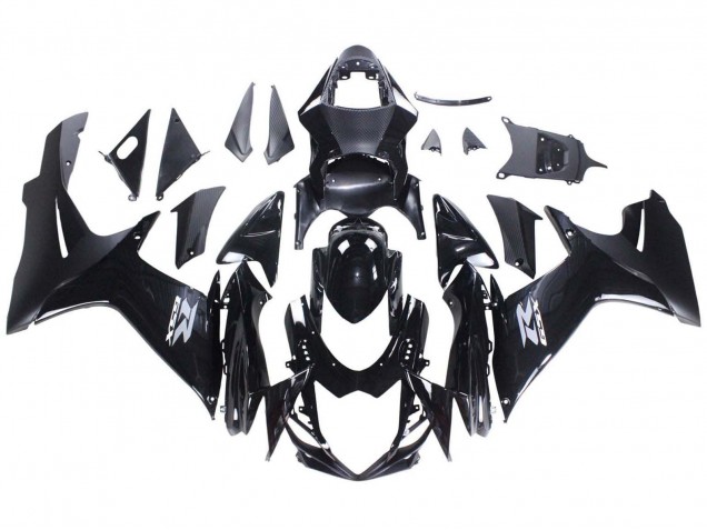 2011-2024 Suzuki GSXR 600 / GSXR 750 Motorcycle Fairings - Glossy Black Matte Black White Decal UK