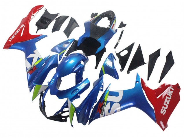 2011-2024 Suzuki GSXR 600 / GSXR 750 Motorcycle Fairings - Blue Red UK