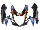 2011-2024 Suzuki GSXR 600 / GSXR 750 Motorcycle Fairings - Light Blue Orange Black White Shark 46 UK