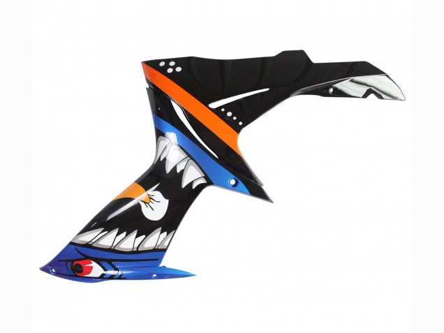 2011-2024 Suzuki GSXR 600 / GSXR 750 Motorcycle Fairings - Light Blue Orange Black White Shark 46 UK