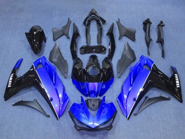 2015-2018 Yamaha YZF R3/R25 Motorcycle Fairing Kits - Blue Glossy Black UK