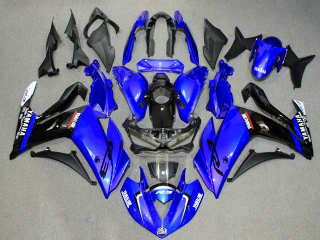 2015-2018 Yamaha YZF R3/R25 Motorcycle Fairings - Blue Glossy Black UK