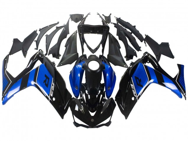 2015-2018 Yamaha YZF R3/R25 Motorcycle Fairing - Blue Glossy Black UK