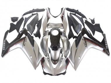 2015-2018 Yamaha YZF R3/R25 Motorcycle Fairings - Silver Black UK