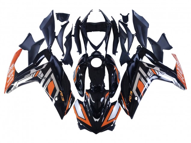 2015-2018 Yamaha YZF R3/R25 Motorcycle Fairings - Blue Orange Silver Yamalube UK