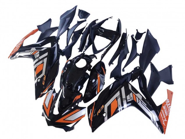 2015-2018 Yamaha YZF R3/R25 Motorcycle Fairings - Blue Orange Silver Yamalube UK