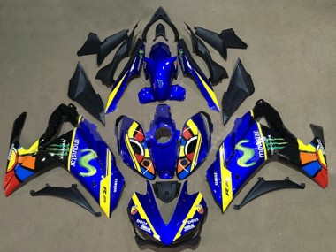 2015-2018 Yamaha YZF R3/R25 Motorcycle Fairings - Blue Yellow Red Black Green Monster UK