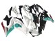 2015-2018 Yamaha YZF R3/R25 Motorcycle Fairings - White Green Glossy Black UK