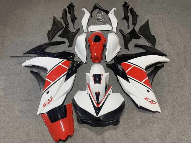 2015-2018 Yamaha YZF R3/R25 Motorcycle Fairing - White Red Black UK