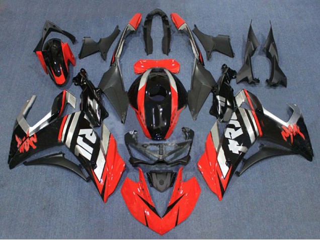 2015-2018 Yamaha YZF R3/R25 Motorcycle Fairings - Red Silver Glossy Black UK