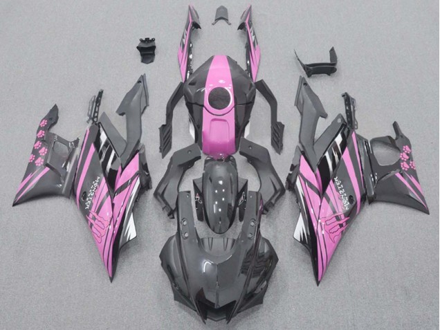 2015-2018 Yamaha YZF R3/R25 Motorcycle Fairings - Pink Glossy Black UK