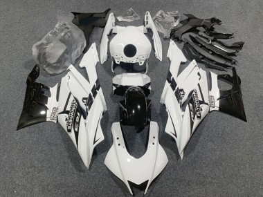 2019-2021 Yamaha YZF R3/R25 Motorcycle Fairings - White Glossy Black UK