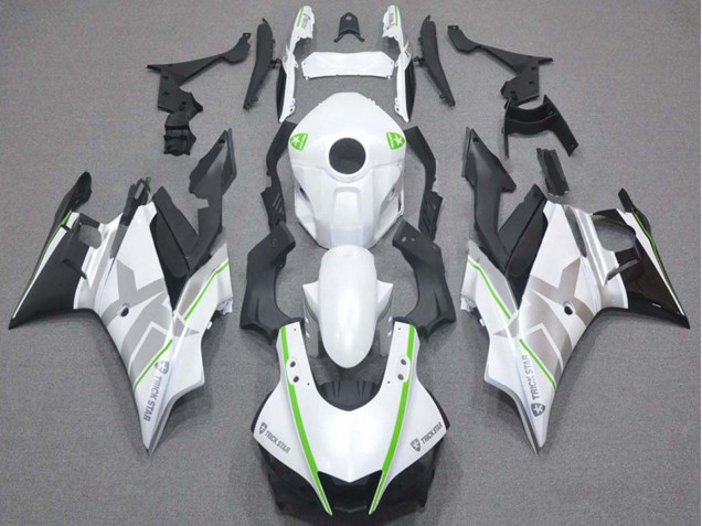 2019-2021 Yamaha YZF R3/R25 Motorcycle Fairings - White Green Silver Black UK