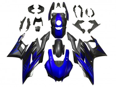 2019-2021 Yamaha YZF R3/R25 Motorcycle Fairing - Blue Matte Black UK