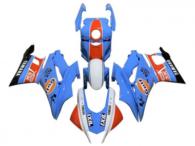 2019-2021 Yamaha YZF R3/R25 Motorcycle Fairings - Blue White Orange Black Gulf UK